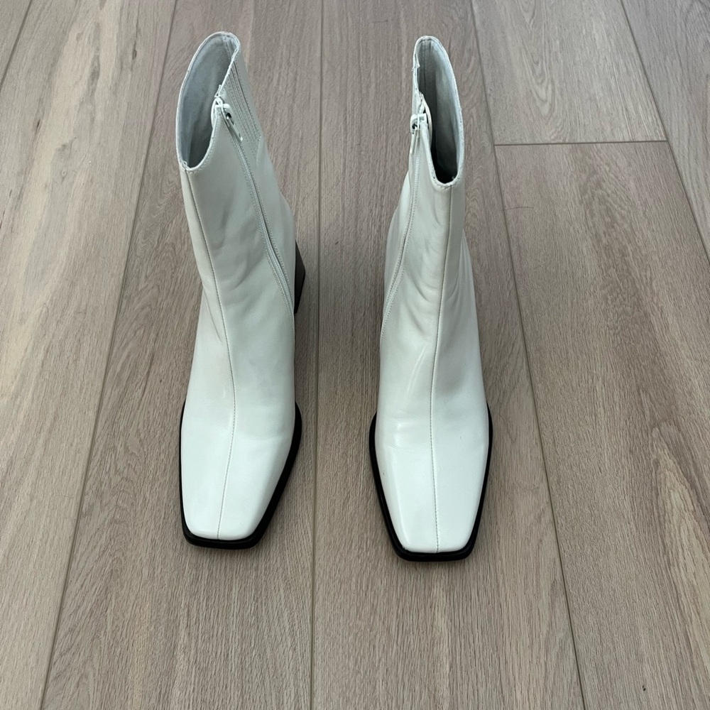 Jeffrey Campbell Off-White Heeled Boots - Picture 2 of 7